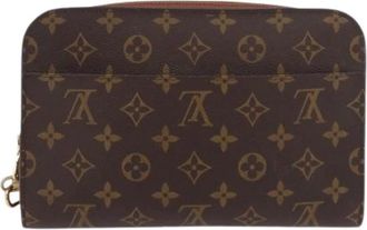 Louis Vuitton Pre-owned Vintage Clutch - Dames - Pre-owned - Bruin - Maat: ONE Size Leer