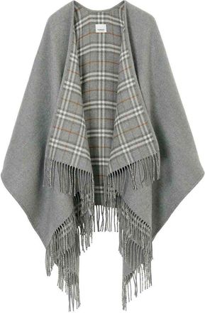Burberry Check Reversible Wool Cape