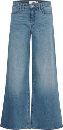Ichi Wijde Lichtblauwe Jeans - Dames - Loose Fit Jeans - Blauw - W27 L32 - Jeans