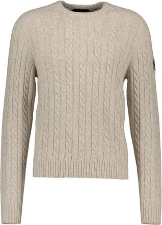 Belstaff Trui met ronde hals - Heren - Ronde hals truien - Beige - L - Truien & Vesten