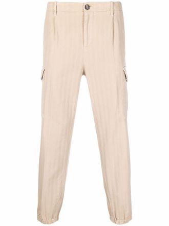 Brunello Cucinelli Broek met toelopende pijpen - Beige