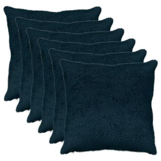 vidaXL Federa 6 Pz Heerlen Blu Navy 80 X 80 Cm Vidaxl
