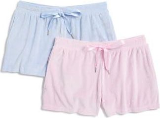 Jaclyn Assorted 2-Pack Velour Pajama Shorts in Lilac Snow/Hal at Nordstrom Rack, Size X-Large