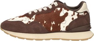 Hoff City Print Sneakers - Dames - Schoenen - Bruin - Maat: 40 EU Leer