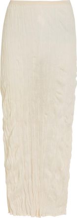 Toteme Crinkled Fine-knit Maxi Skirt - Peach - S (UK8-10 / S)