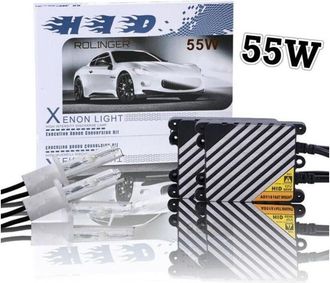Trade Shop Trade Shop Traesio - Trade Shop - Kit De Xen&oacute;n Rollinger 6000k 55w H7 Hid Faros Alto Brillo Unidad De Control De Coche