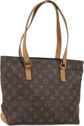 Louis Vuitton Pre-owned Tote Bags, female, Brown, Size: ONE SIZE Pre-owned Canvas Tote Bag