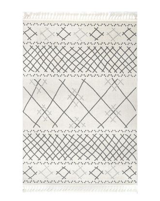 nuLOOM Nuloom Alara Modern Trellis Tassel Rug