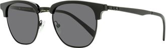 Ferragamo Ferragamo Mens Square Brow Line Sunglasses SF307S 001 Black 53mm