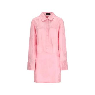 Retrof&ecirc;te Dames, Jurken, Roze, Maat: S Zijde