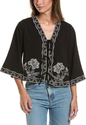 Adrianna Papell Airflow Woven Blouse