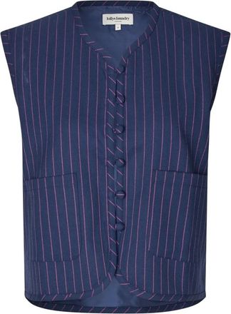 Lollys Laundry Vesten - Dames - Bodywarmers - Blauw - S - Jassen