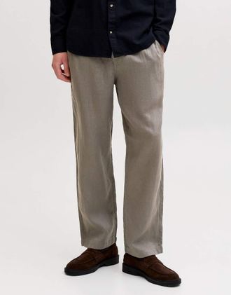 Jack & Jones Pantaloni color oliva sfumato-Verde