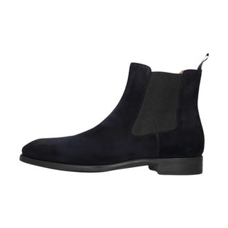 Magnanni Blauwe Stijlvolle Herenlaarzen voor Herfst/Winter - Heren - Schoenen - Blauw - Maat: 40 EU Wol