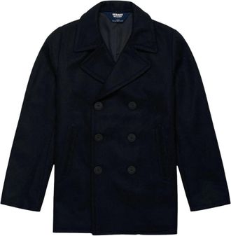 Sebago Reefers Bonded Wool Pea Coat - Heren - Mantel - Blauw - M - Wol - Jassen