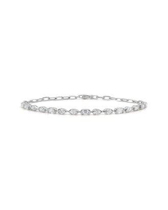 Sabrina Designs 14K 1.60 Ct. Tw. Diamond & Pink Sapphire Tennis Bracelet