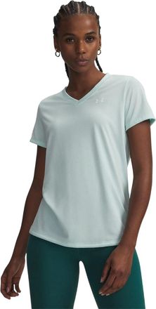 Under Armour Dames/Dames V-hals T-shirt (Munt)