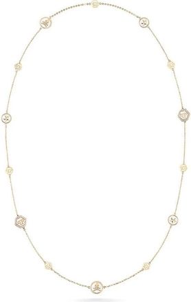 Philipp Plein Mini Logo Ketting - Dames - Kettingen - Geel - ONE Size - Accessoires