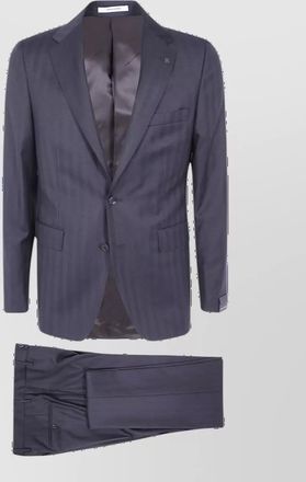 Tagliatore virgin wool single-breasted tuxedo jacket