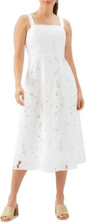 Karen Kane Embroidered Cutout Sundress in Off White at Nordstrom, Size X-Small