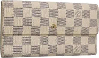 Louis Vuitton Pre-owned Wallets, female, White, Size: ONE SIZE Pre-owned Canvas Wallet