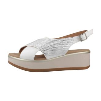 Repo 81268R Sandalia - Dames - Sleehakken - Wit - 37 EU - Leer - Schoenen