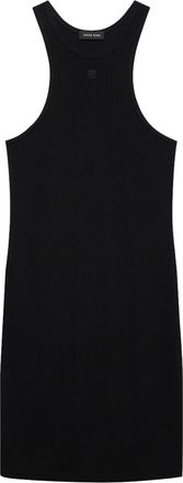 Anine Bing Sleeveless Fitted Mini Dress with High Neckline
