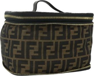 Fendi Pre-owned Handbags, female, Brown, Size: ONE SIZE Pre-owned Zucca Canvas Hand Bag