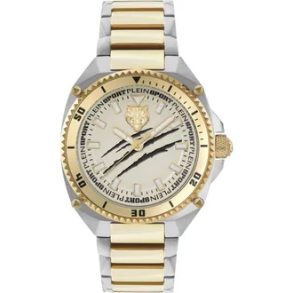 Plein Sport Thunder Force Quartz Bracelet Watch, 47mm in Two Tone at Nordstrom Rack