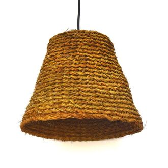 Wonderlamp L&aacute;mpara de techo con pantalla de esparto trenzado natural &oslash;30cm