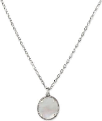 Emanuele Bicocchi sterling-silver pendant necklace - unisex - Sterling Silver/Mother of Pearl - One Size