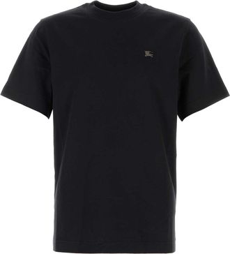 Burberry Black Cotton T Shirt