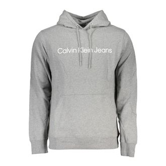 Calvin Klein Grigio Katoenen Heren Sweatshirt