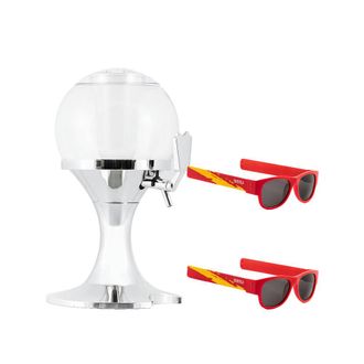 InnovaGoods Pack Distribuidor De Cerveza - Innovagoods - Bola - 3,5 L - Dep&oacute;sito Extra&iacute;ble Para Hielo - Gafas De Sol Polarizadas Incluidas
