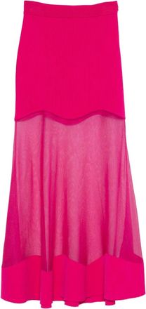 Alexander McQueen Minigonna con vita elasticizzata - Rosa