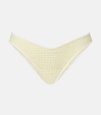 Montce Swim Polly gingham bikini bottoms