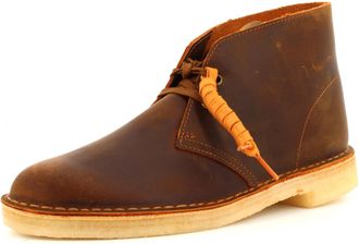 Clarks Originals Mens Desert Boot Leather Dark Beeswax Boots 10.5 UK