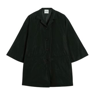 Aspesi Technical Taffeta Overcoat - female - Aspesi - Single-Breasted Coats - Black - S - Coats