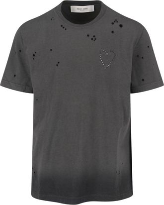 Golden Goose Journey T-Shirt In Grey Cotton