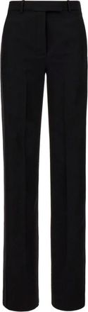 Versace Straight Broeken - Dames - Straight fit broeken - Zwart - XS - Broeken
