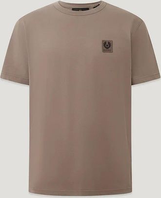 Belstaff Mens Short Sleeve T-Shirt in Sage Green Cotton - Size X-Large