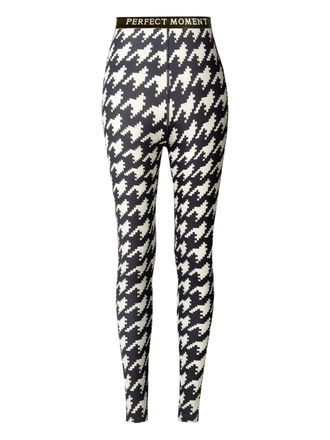 Perfect Moment houndstooth base layer leggings - Black