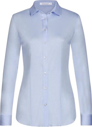 Soluzione - Camiceria Ticino Overhemden, Dames, Blauw, XL, Blouse 760-269