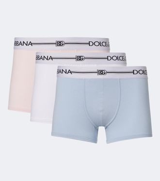 Dolce & Gabbana Set of 3 cotton-blend jersey briefs