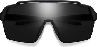 Smith Shift Split MAG 139mm ChromaPop Polarized Shield Sunglasses in Matte Black /Chromapop Black at Nordstrom