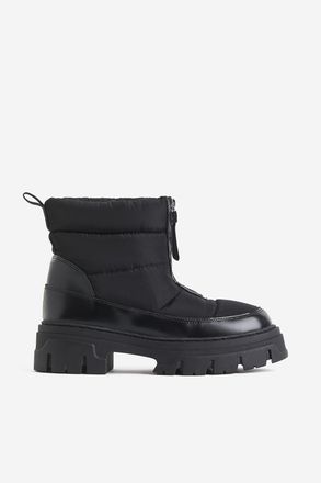 H&M Warm gef&uuml;tterte wattierte Boots - Schwarz