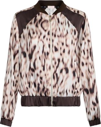 Liu Jo Animal Print Bomber Jacket - Dames - Bomber jackets - Veelkleurig - L - Polyester - Jassen