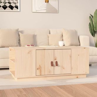 vidaXL Mesa De Centro De Madera Maciza De Pino 100x50x41 Cm Vidaxl