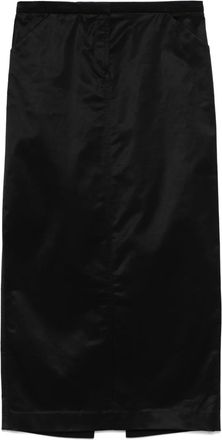 Toteme Gonna midi modello dritto - Nero