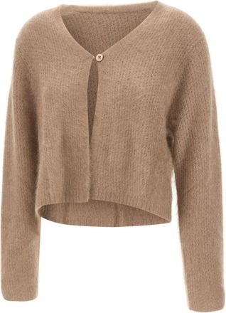 Hemisphere Pure Cashmere Cardigan - Dames - Cashmere truien - Bruin - L - Kasjmier - Truien & Vesten